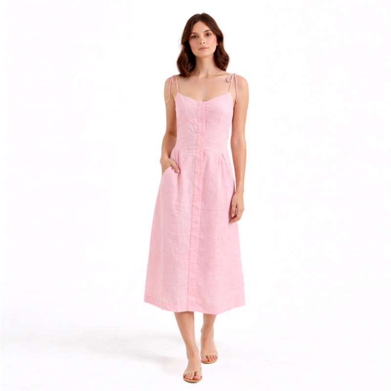 Linen Bustier Dress